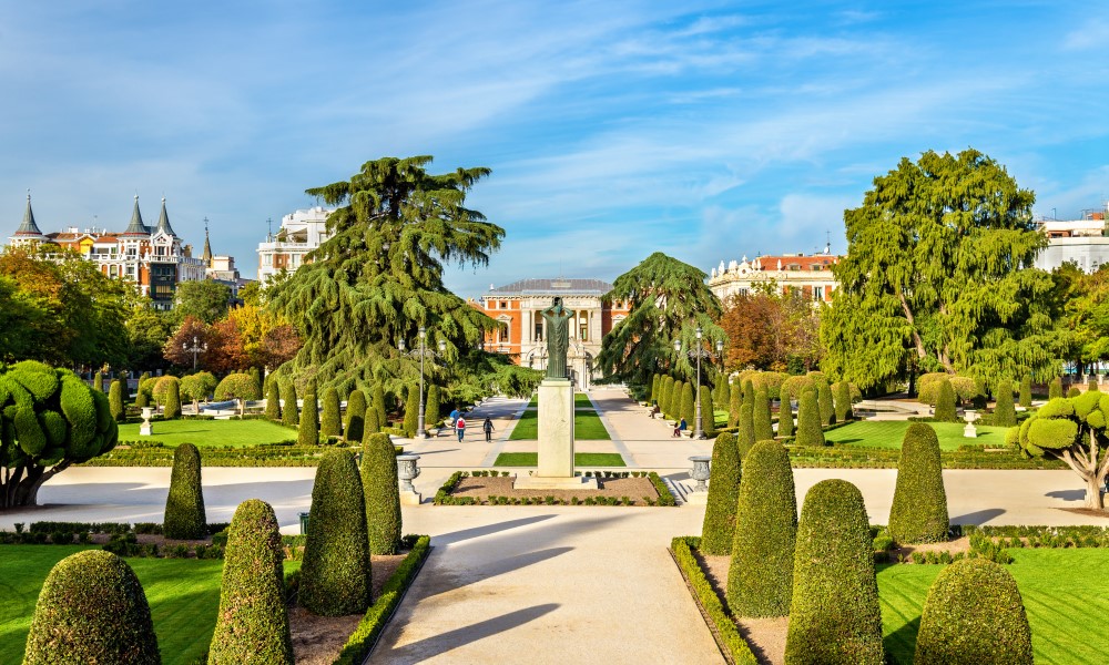 Jardines del Parterre Retiro Madrid