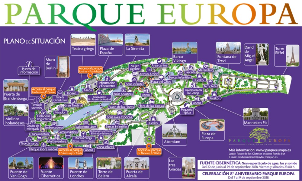 plano parque europa madrid