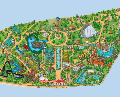 Mapa Parque de Atracciones Madrid