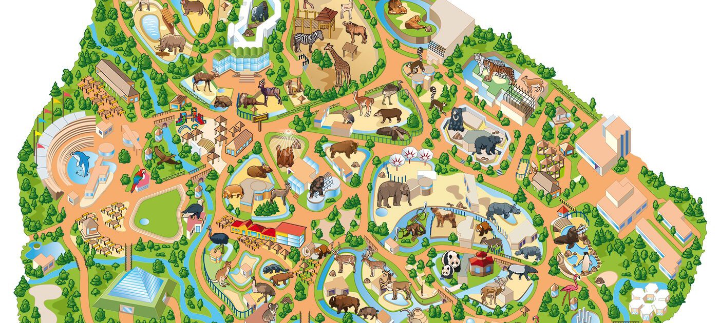 Mapa Zoo Madrid