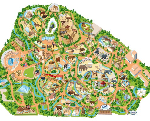 Mapa Zoo Madrid